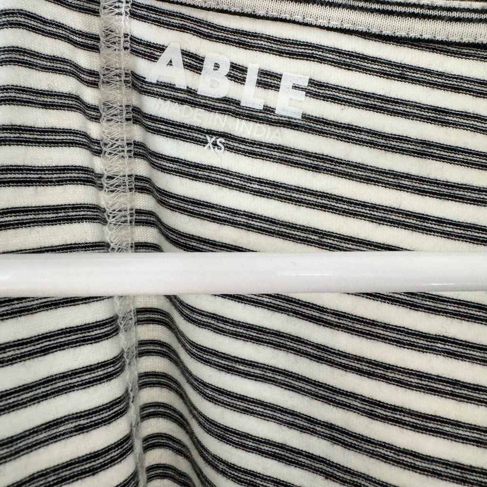 ABLE black and white striped dress XS